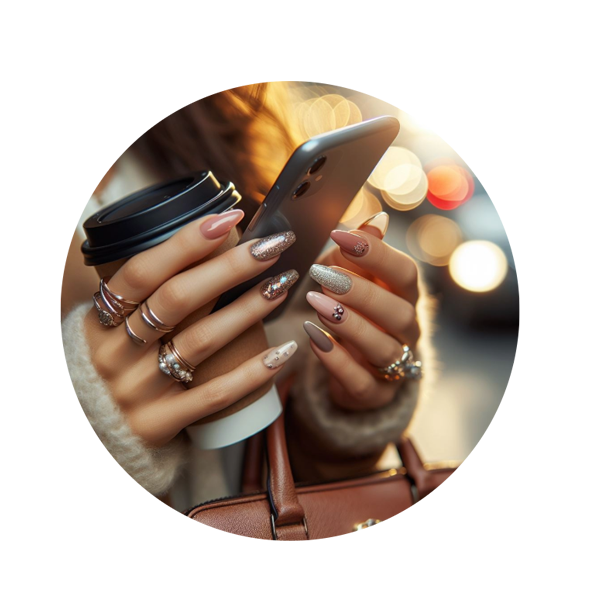 acrylic nails panache & poise